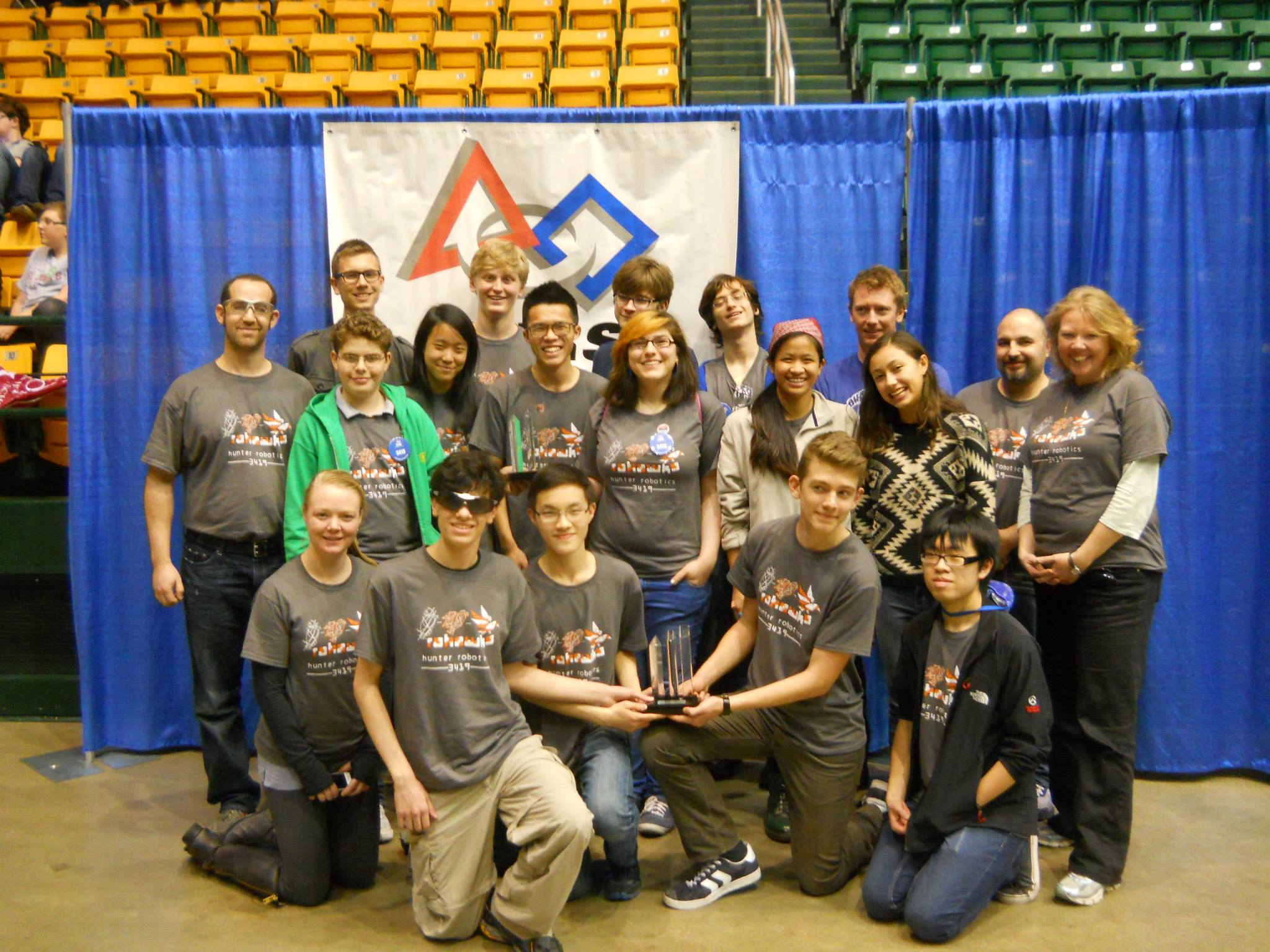 The team after winning the Excellence in Engineering Award at the Greater DC Regional